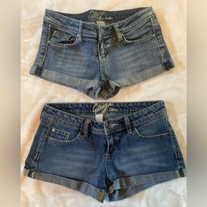 GARAGE JEAN SHORTS-2 PAIRS